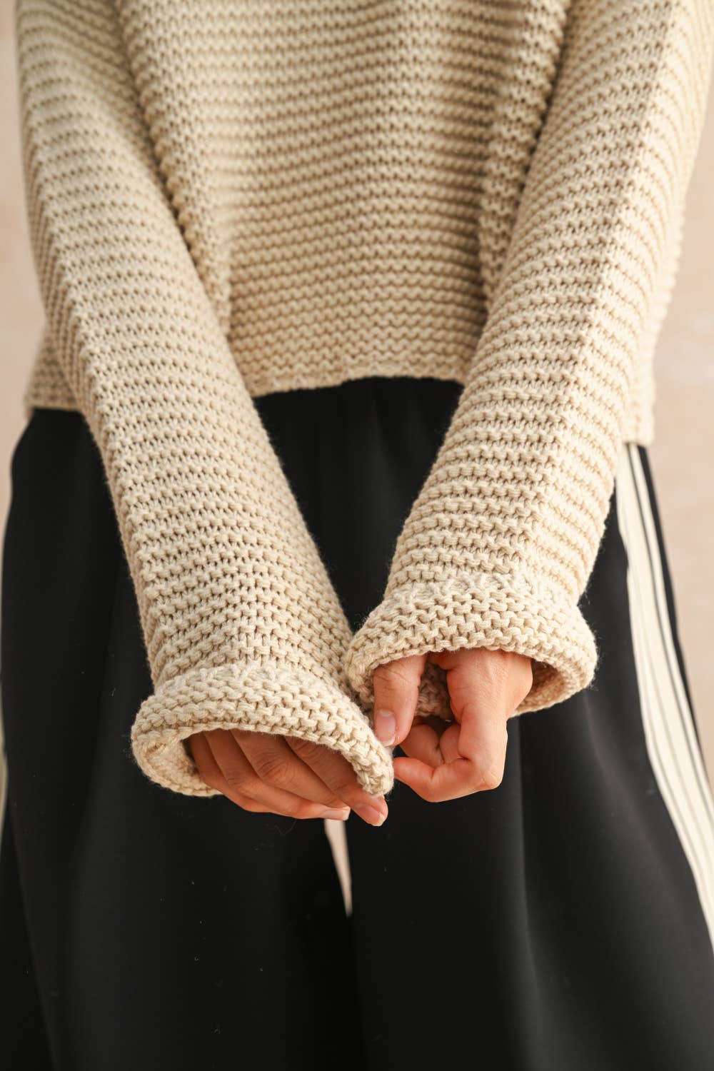 Ember Knit Sweater - Cream - SPARROW