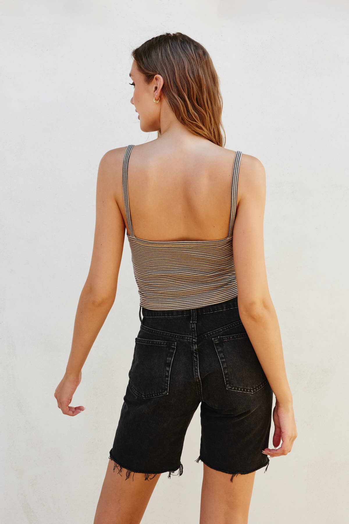 Everly Cami - Beige/Indigo - SPARROW