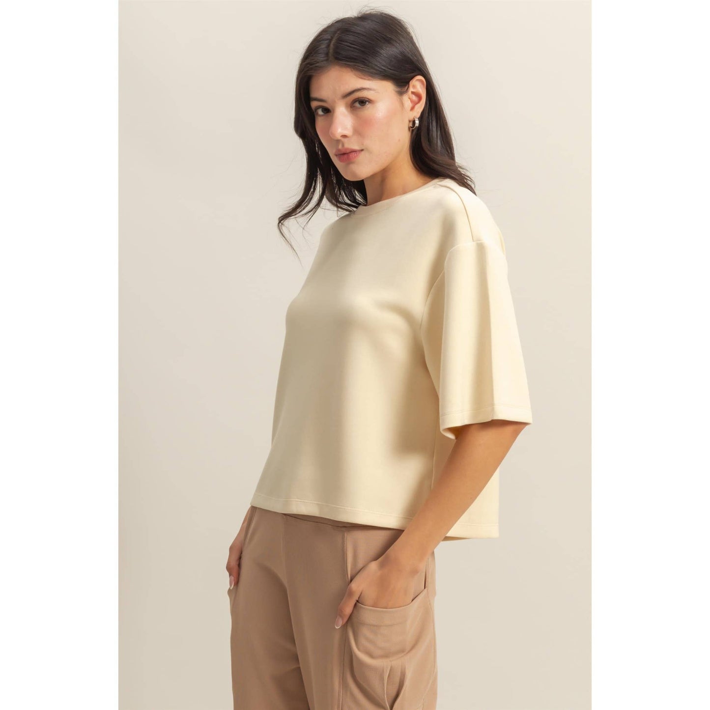 Avery Top- Gray