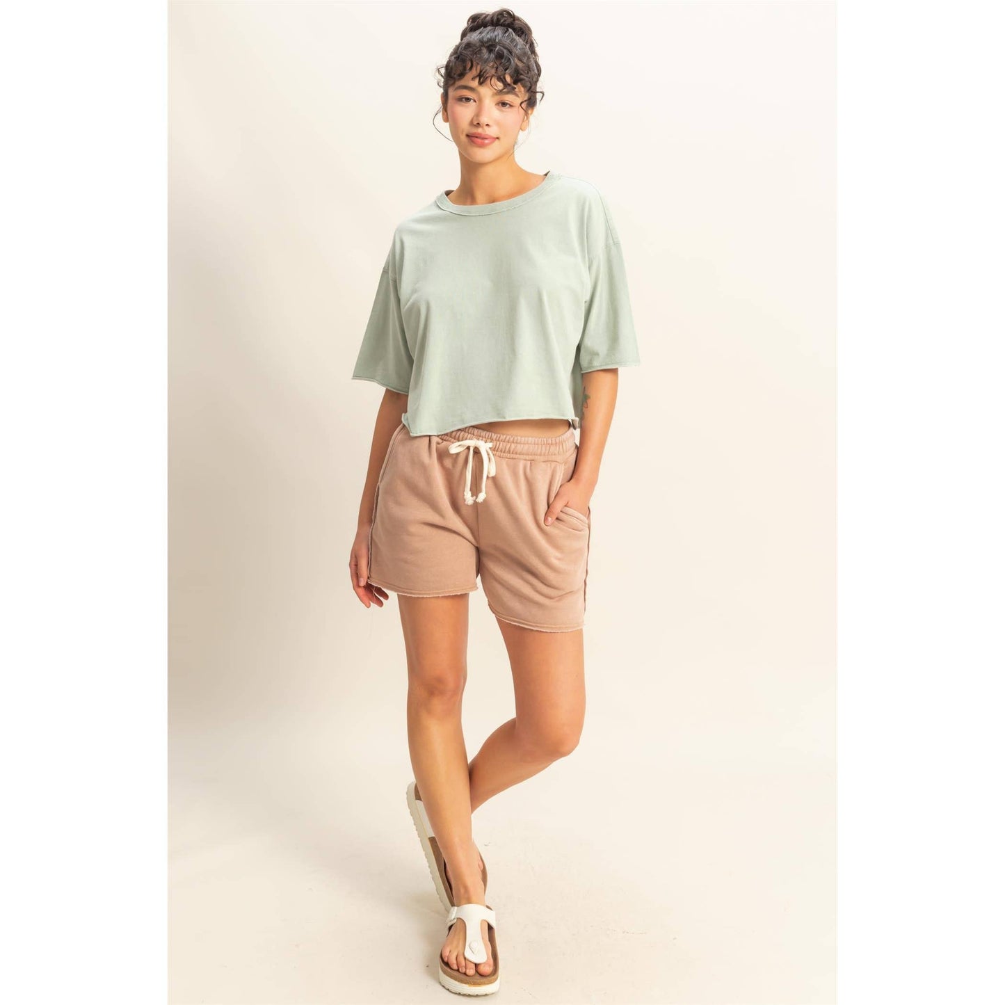 Morgan Tee- Dusty Indigo