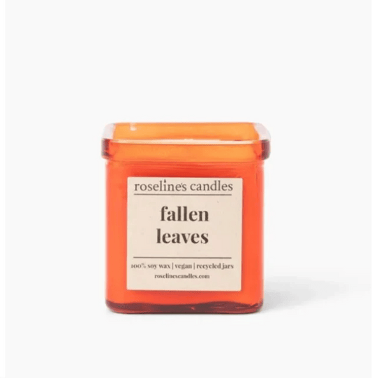 Fallen Leaves 8 oz Soy Candle - Recycled Jar - SPARROW