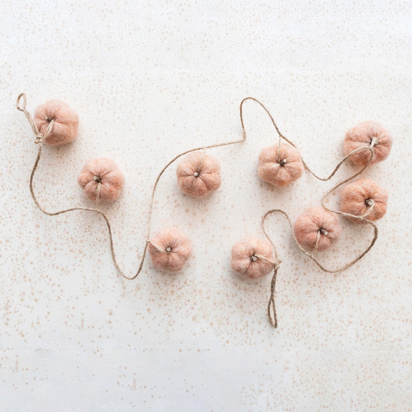 Felt Pumpkin Garland w/ Jute Cord - SPARROW