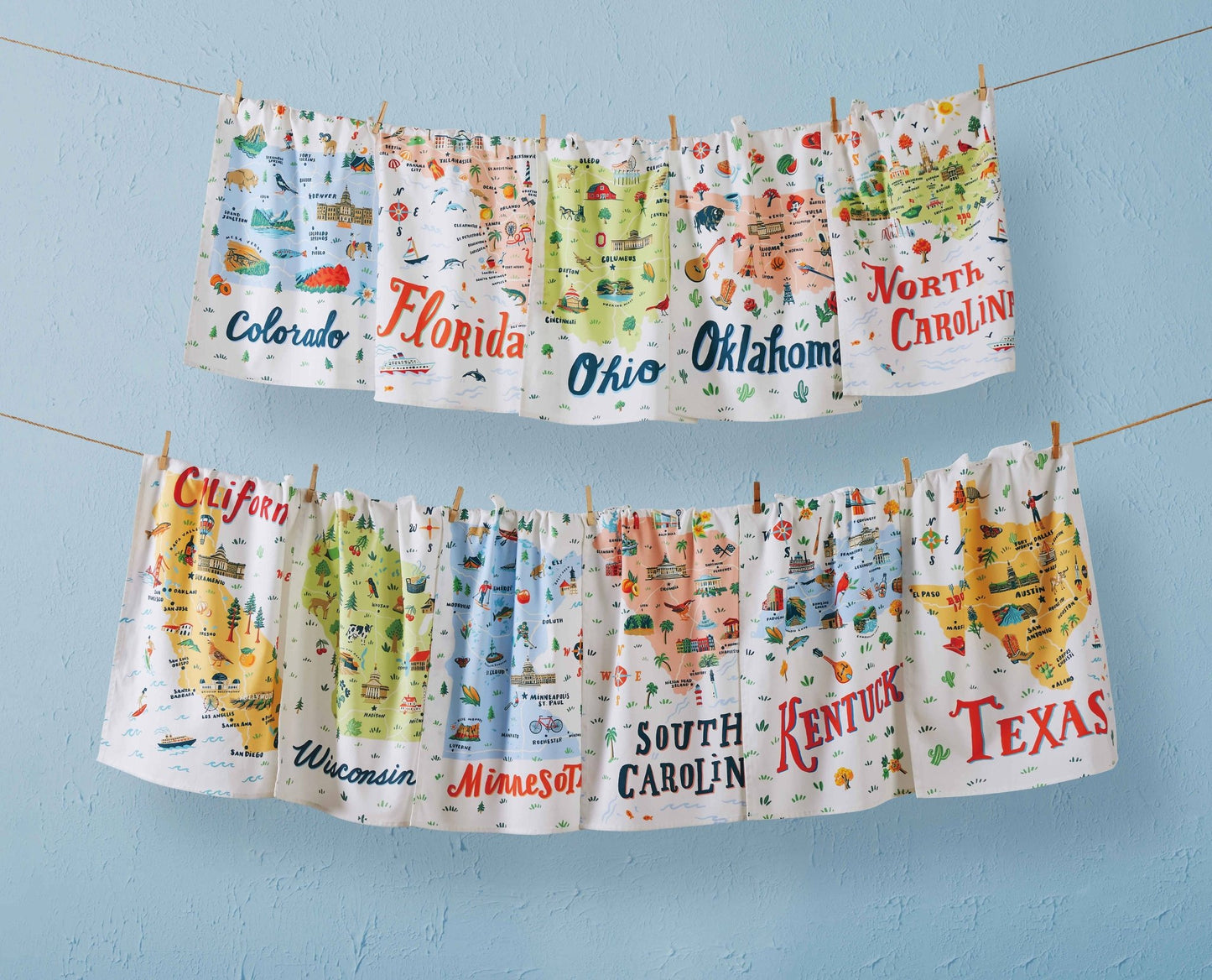 Florida Printed Kitchen Towel - Angela Staehling - SPARROW