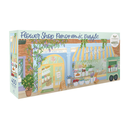 Flower Shop - 400 Piece Panoramic Jigsaw Puzzle - SPARROW