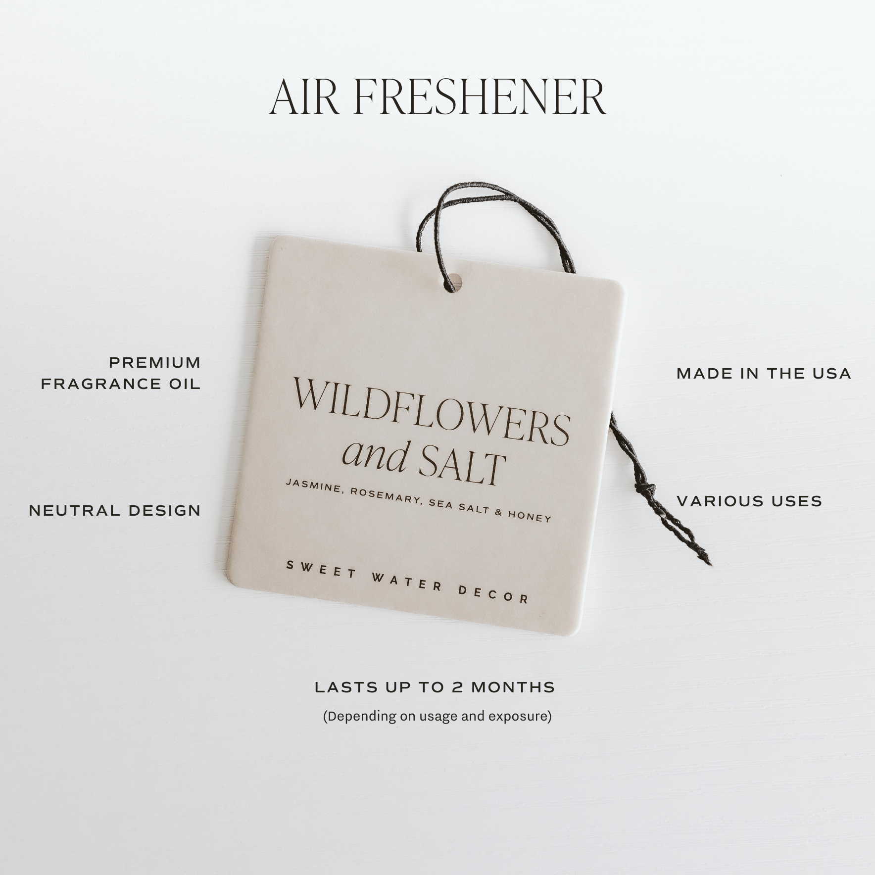 Fraser Fir Hanging Air Freshener - SPARROW