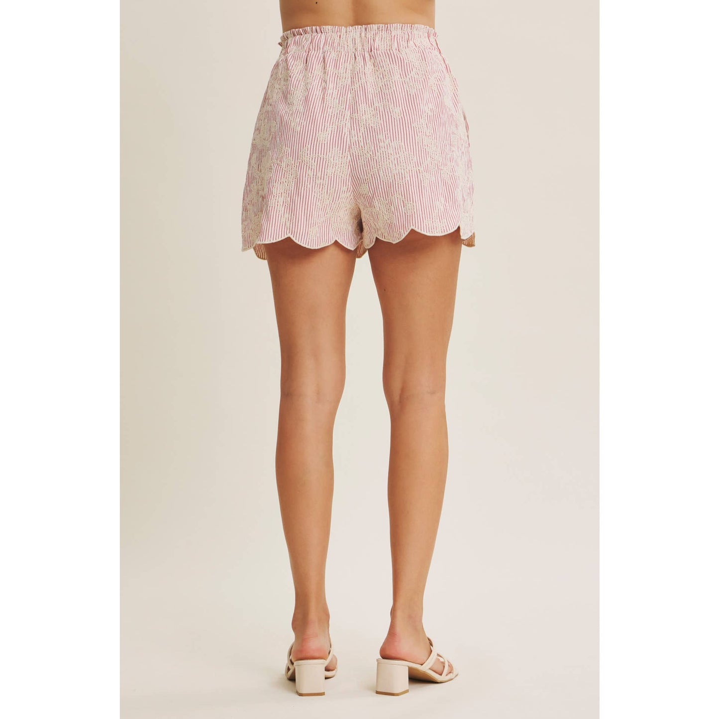 Gabbie Shorts - Red - SPARROW