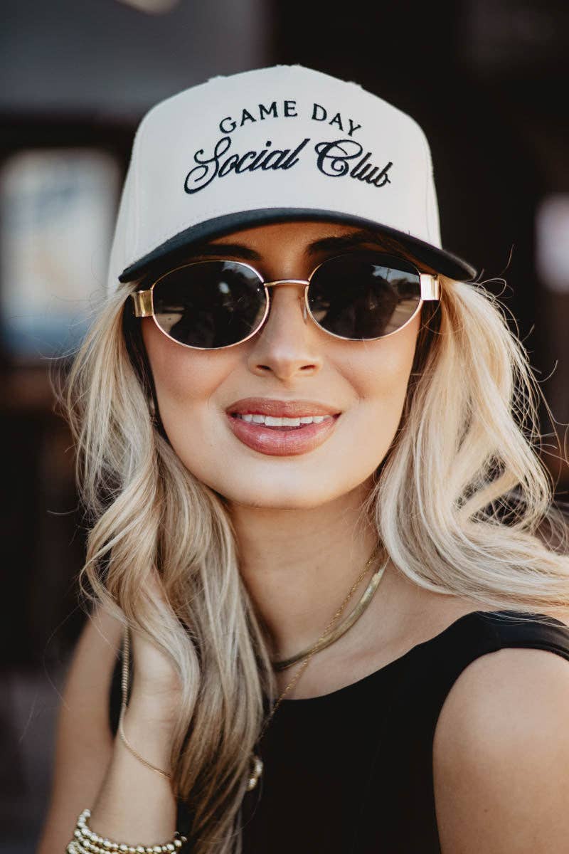 Game Day Social Club Two - Toned Hat - Dark Green & Tan - SPARROW