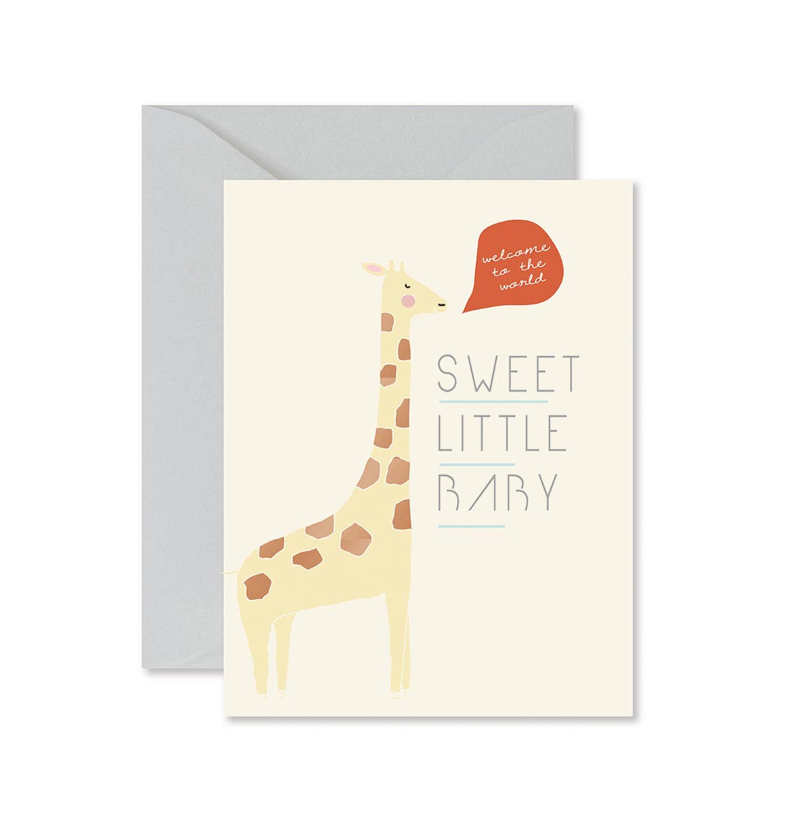 Giraffe Sweet Little Baby Greeting Card - SPARROW