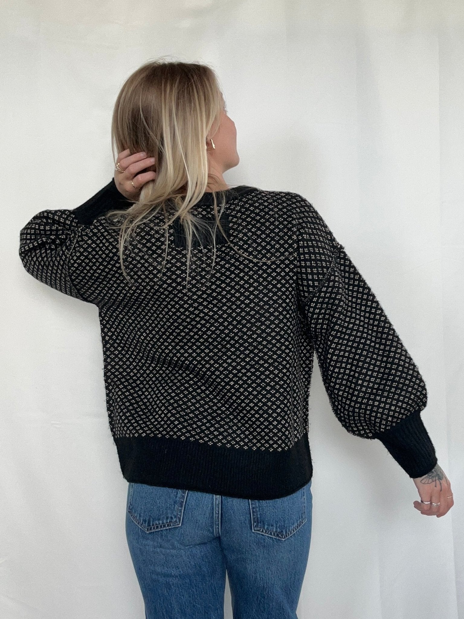 Gwen Sweater - Black - SPARROW