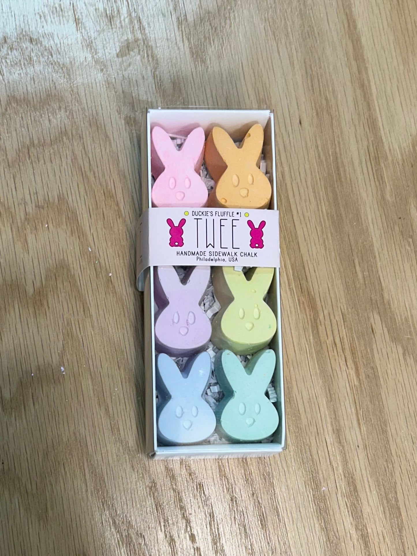 Handmade Bunny Sidewalk Chalk - 6 colors - SPARROW