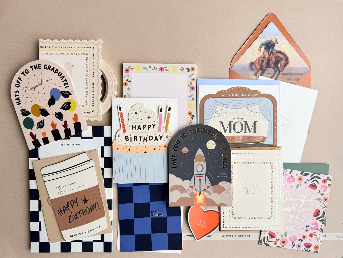 Hats Off Graduation Arch Greeting Card - SPARROW