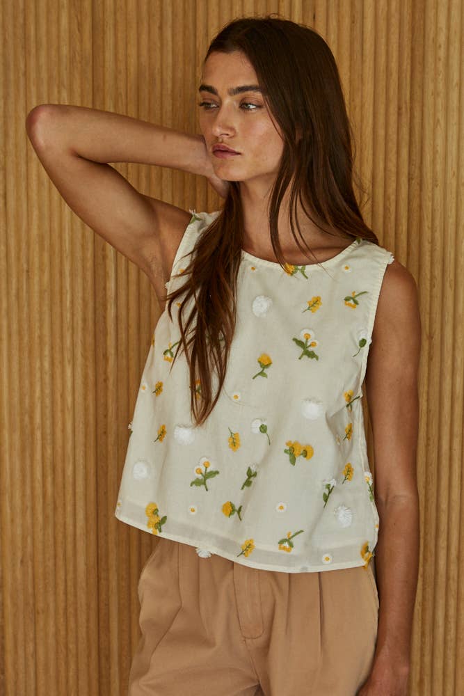 Hazel Floral Top - SPARROW