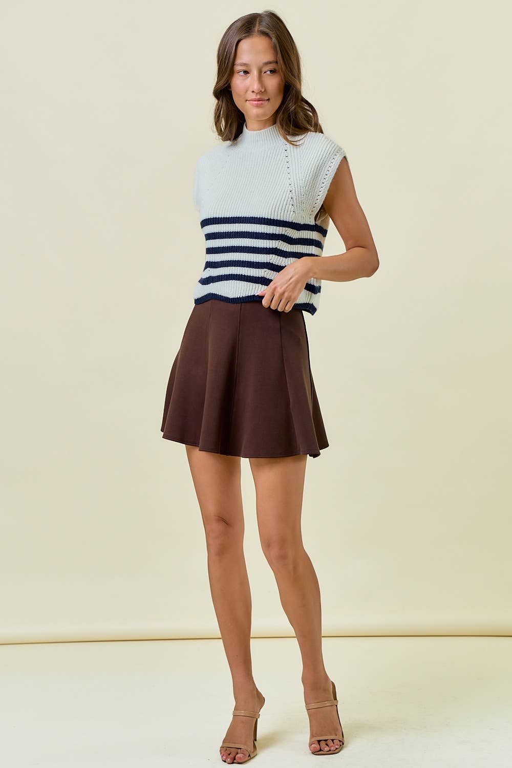 Jade Mini Skirt - Espresso - SPARROW