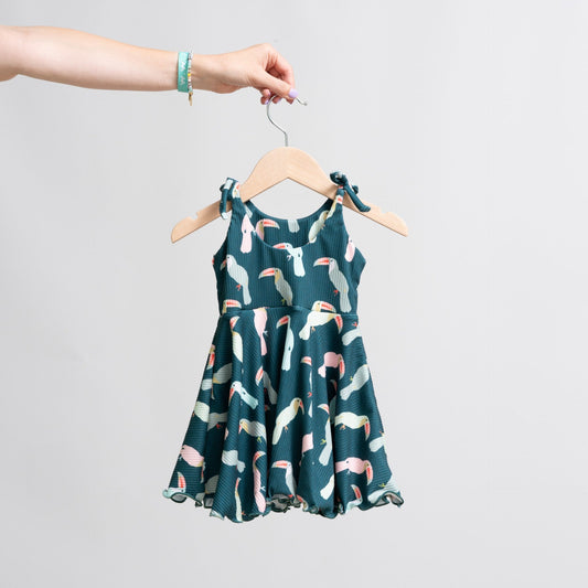 JuneJuly Toucan Twirl Dress - SPARROW
