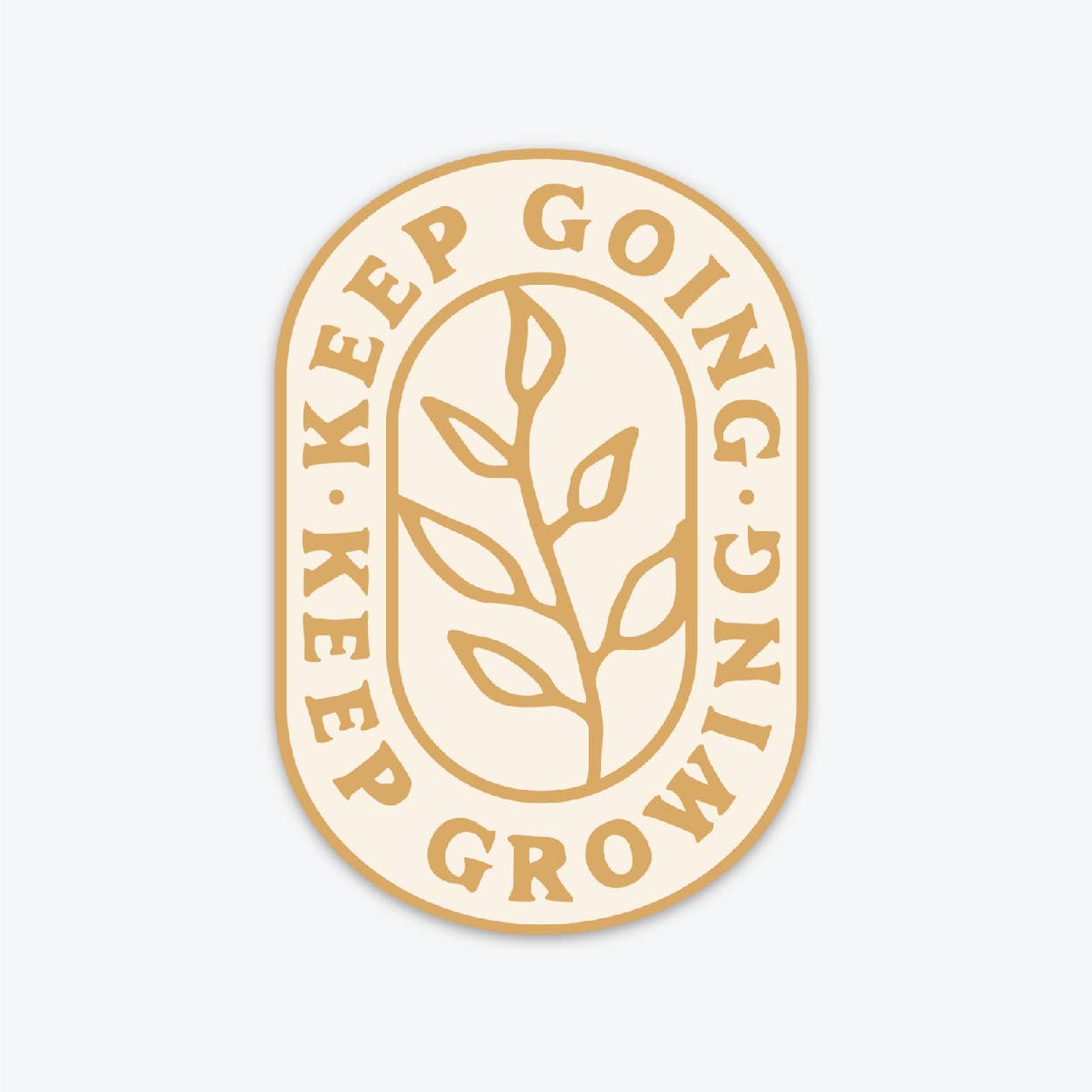 Keep Going Sticker - Mustard - SPARROW