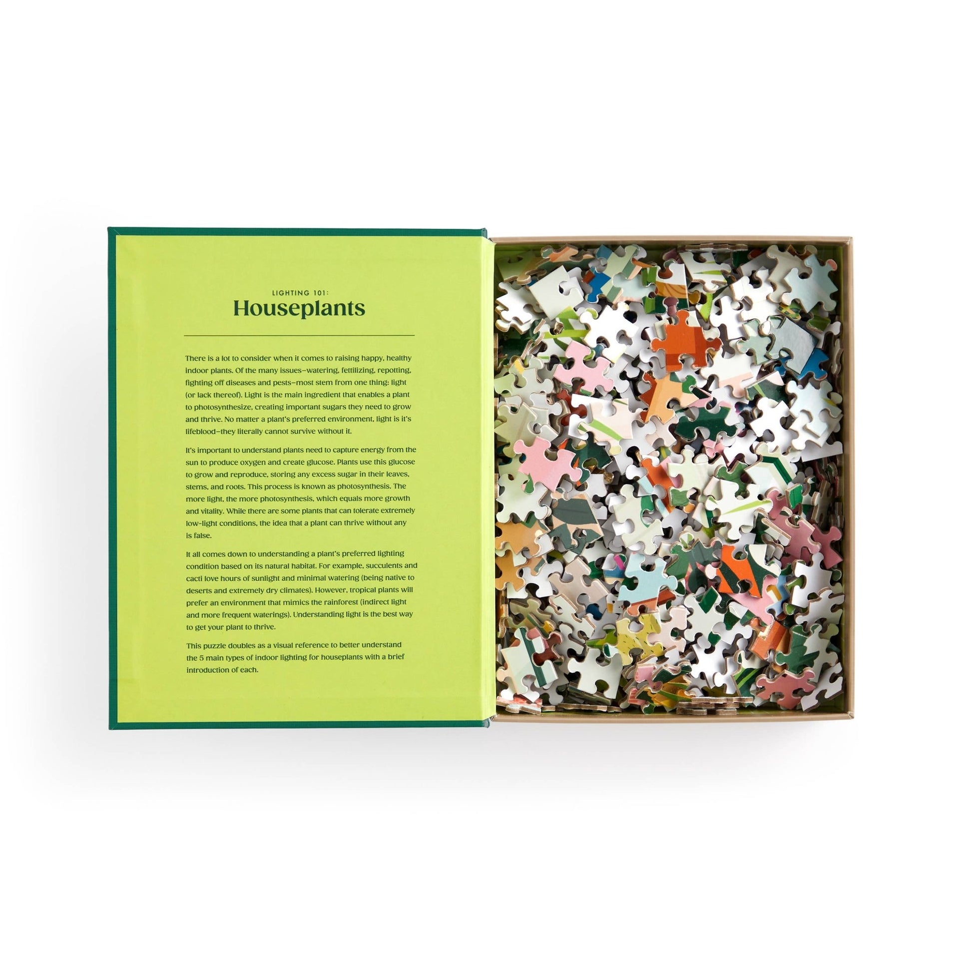 Lighting 101: Houseplants 500 Piece Book Puzzle - SPARROW