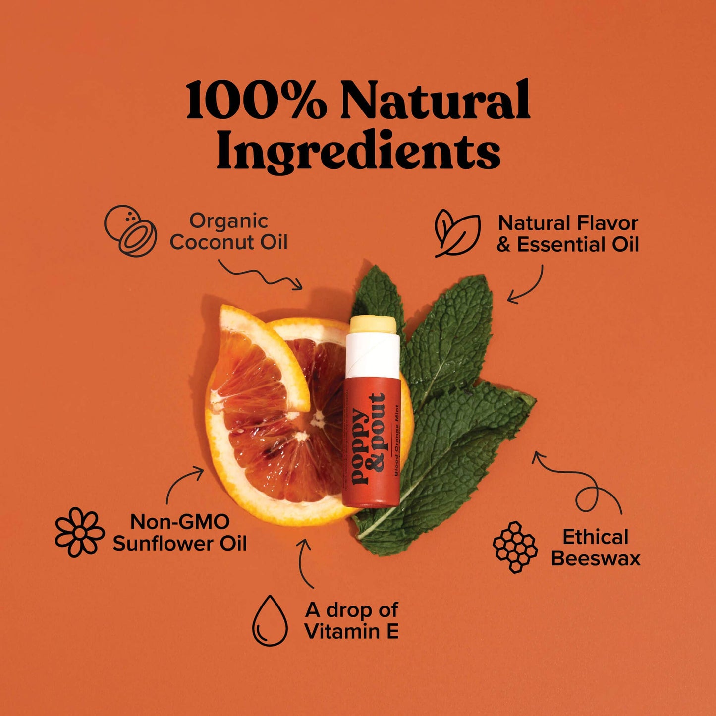 Lip Balm, Blood Orange Mint - SPARROW