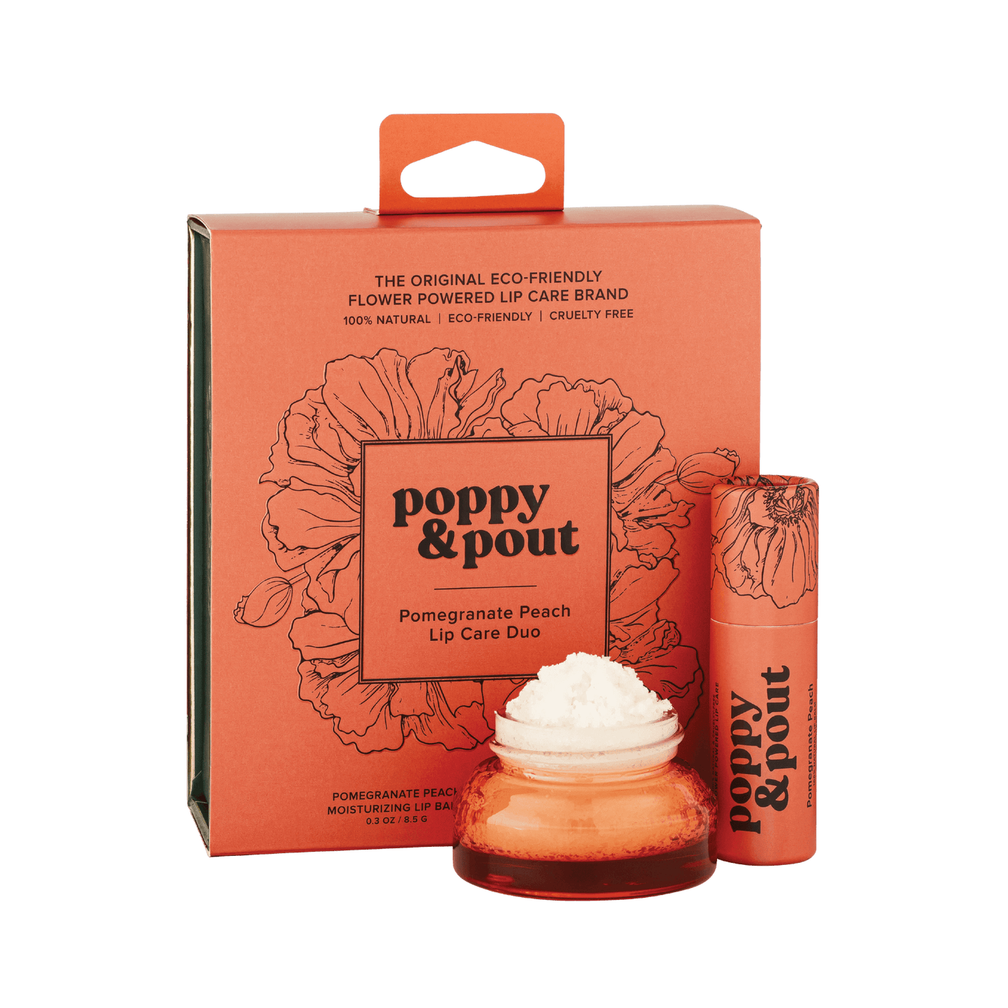 Lip Care Duo, Pomegranate Peach - SPARROW