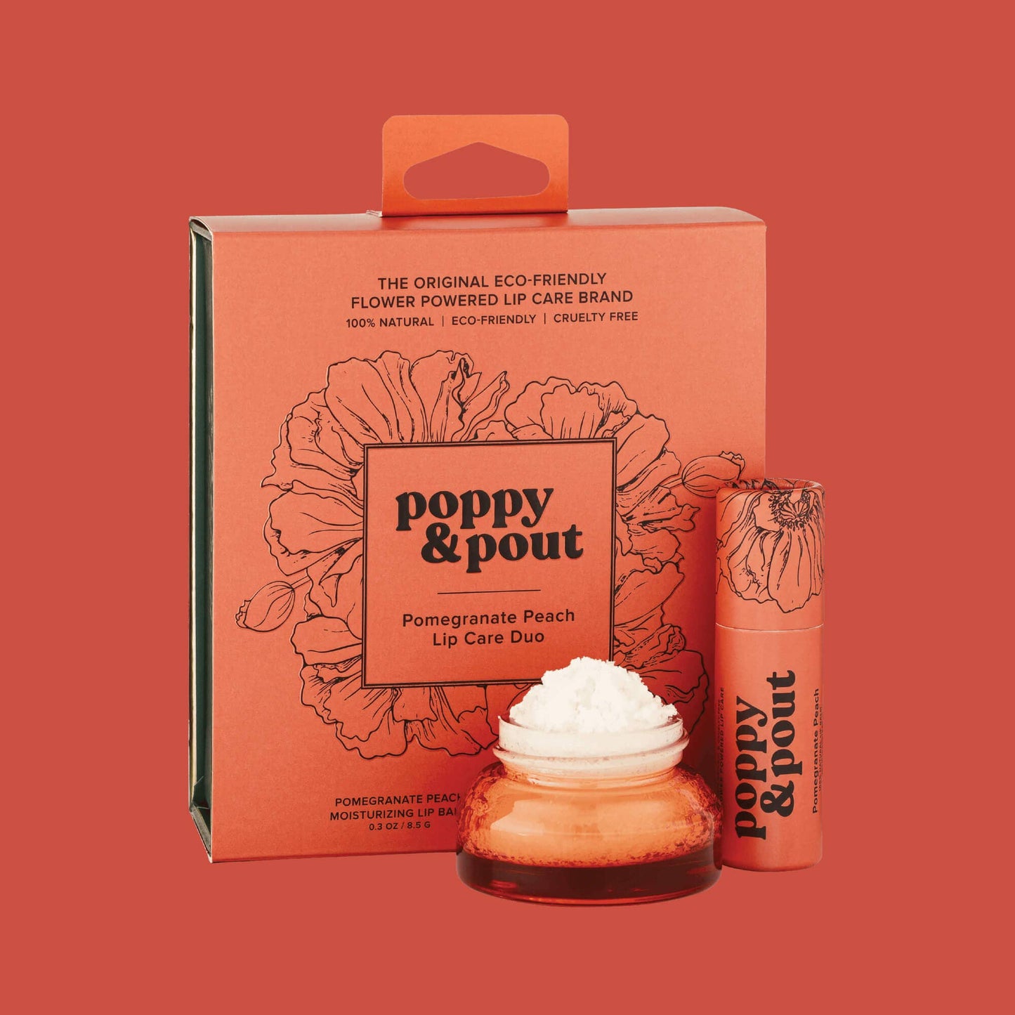 Lip Care Duo, Pomegranate Peach - SPARROW