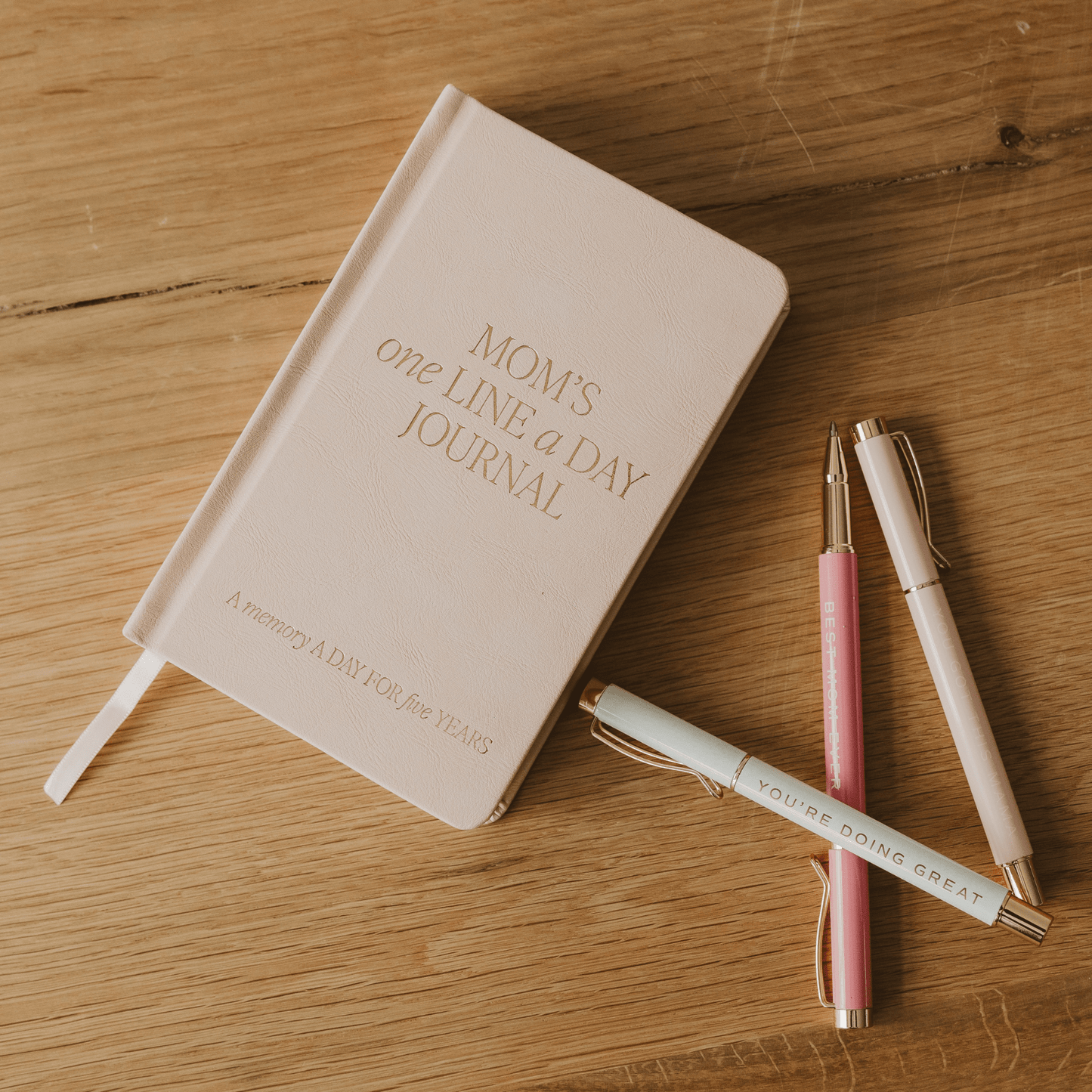 Mom's One Line A Day Leather Journal - SPARROW