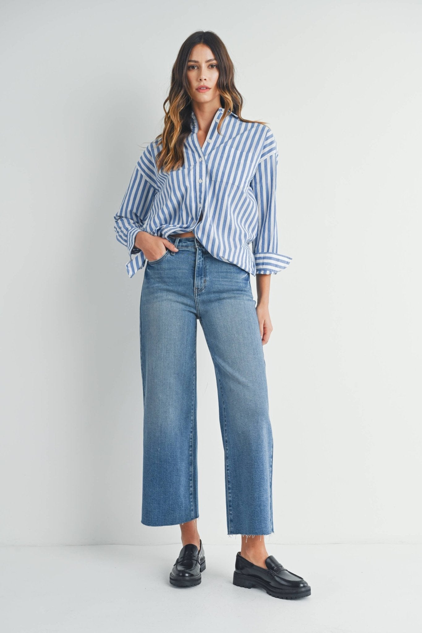 Monica Wide Leg Jeans - SPARROW