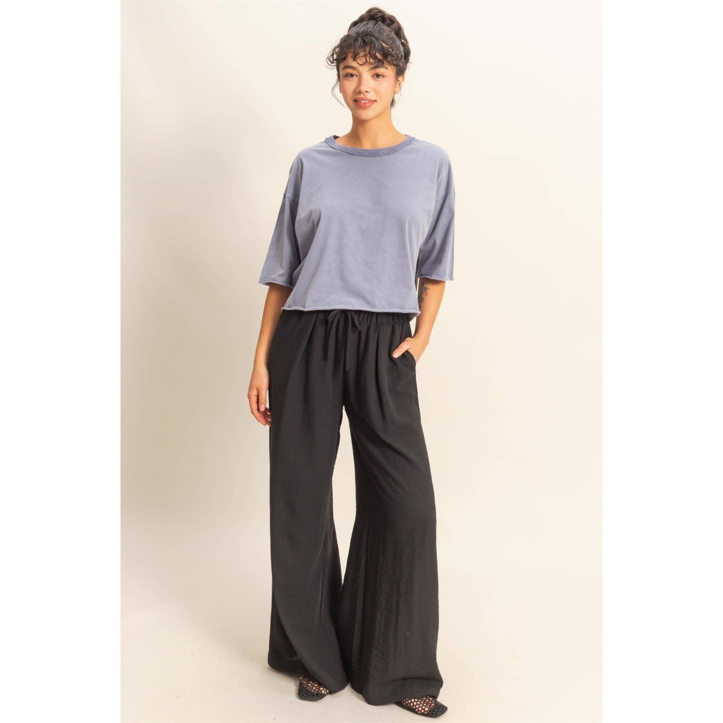 Morgan Tee - Dusty Indigo - SPARROW