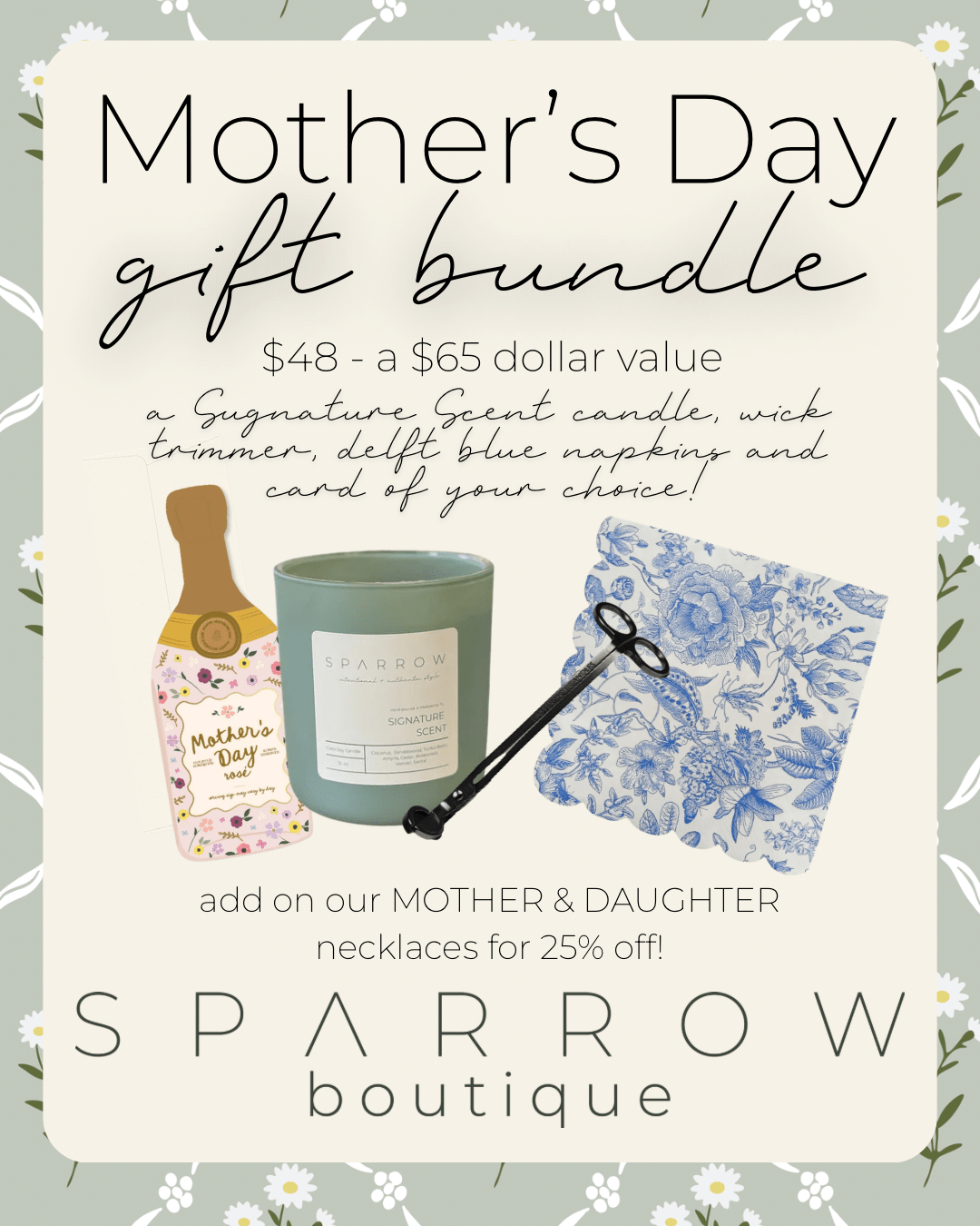 Mother’s Day Bundle - Gold Wick Trimmer - SPARROW