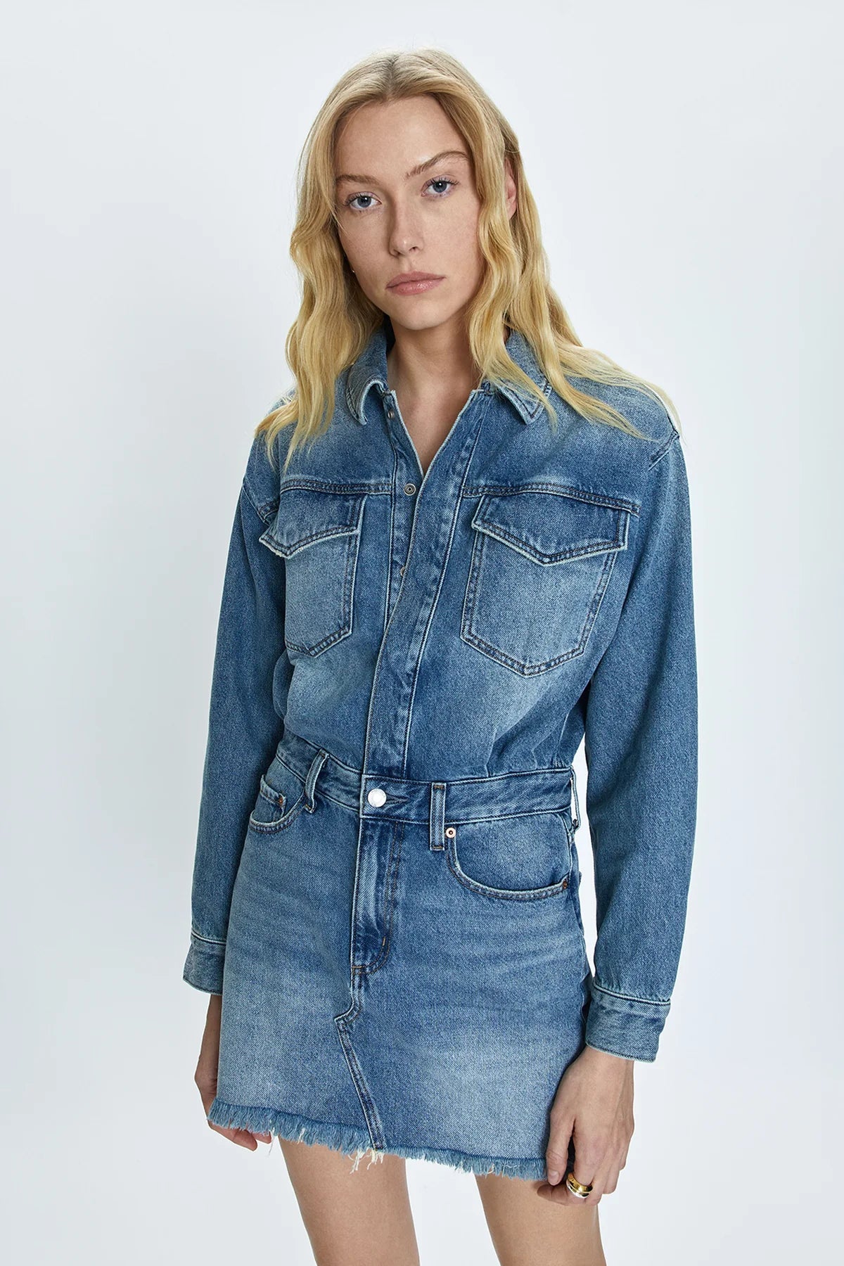 Nina Long Sleeve Mini Dress - Cara - SPARROW