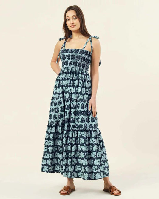 Omika Lana Maxi Dress Akola Storm - SPARROW