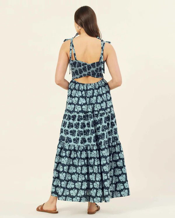 Omika Lana Maxi Dress Akola Storm - SPARROW