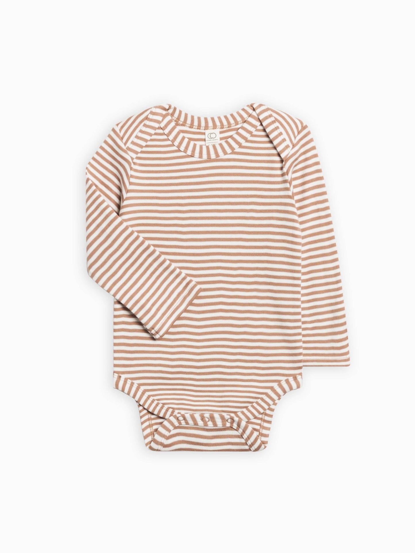 Organic Baby River Bodysuit - Truffle Stripe - SPARROW