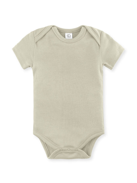 Organic Baby Short Sleeve Classic Bodysuit - SPARROW