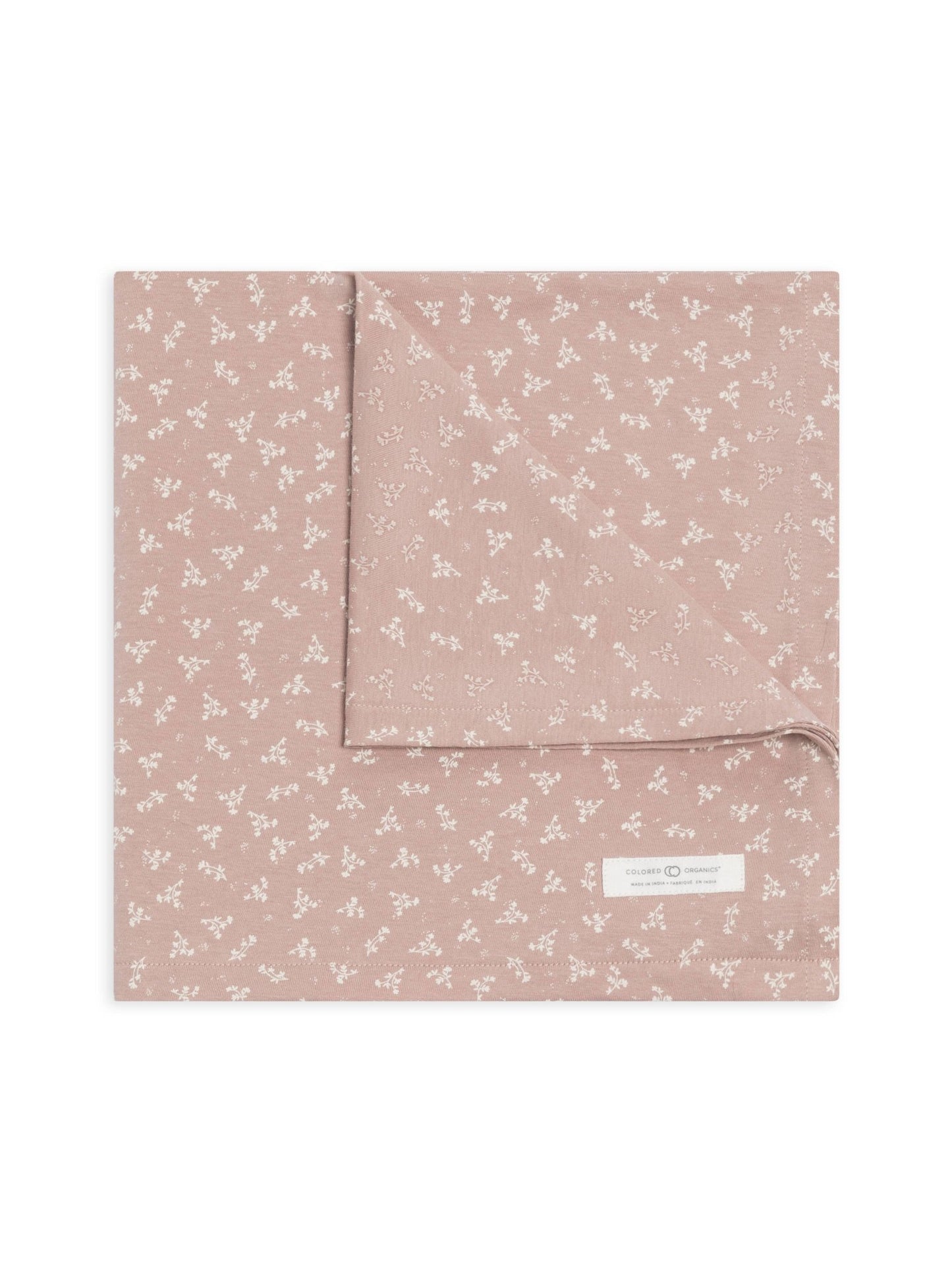 Organic Baby Swaddle Blanket - Wilda Floral / Wren - SPARROW