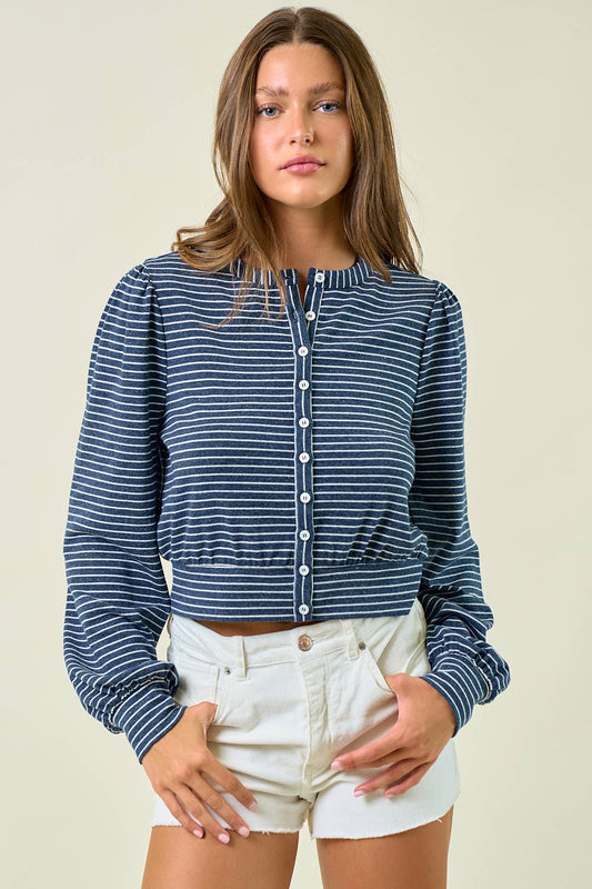 Owen Top - Indigo - SPARROW