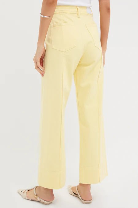 Penny Ankle Pintuck High Rise Wide Leg - Buttercup - SPARROW
