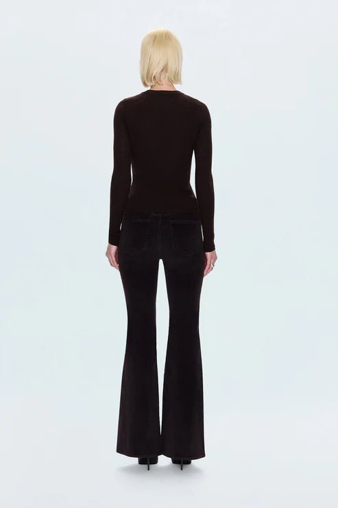 Pistola Kinsley Mid Rise Ultra Flare Pant - Mocha - SPARROW