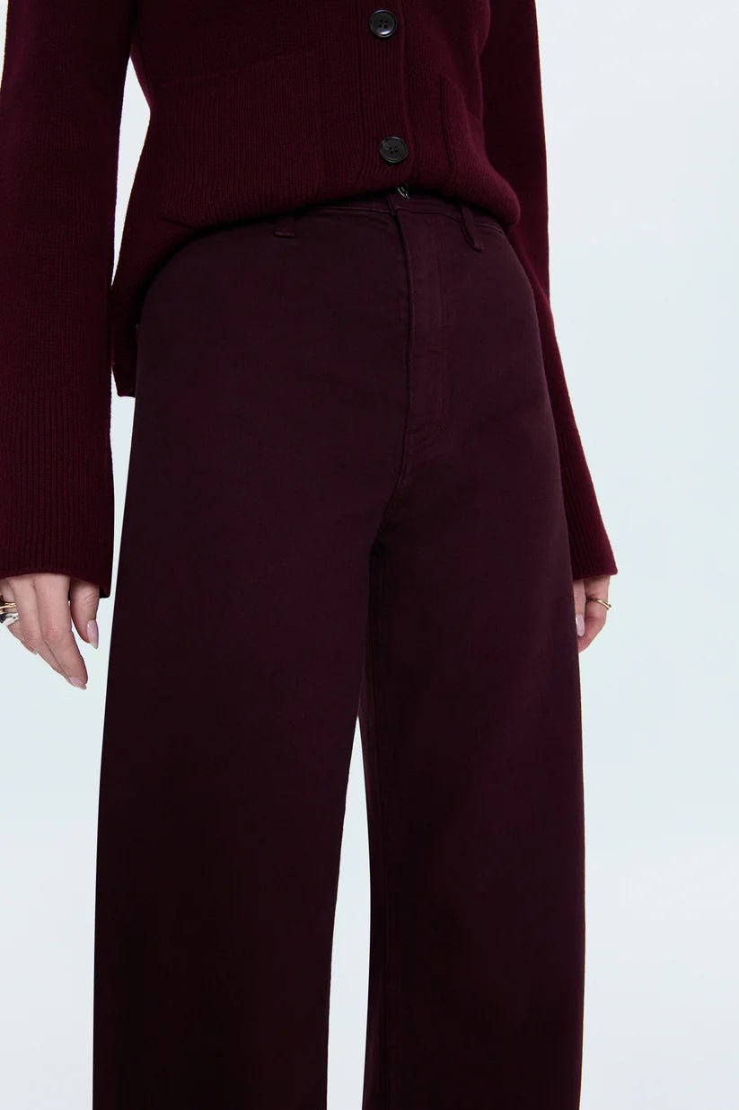 Pistola Penny High Rise Wide Leg - Claret - SPARROW