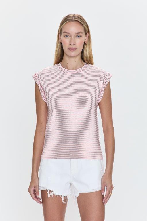 Pistola Striped Olivia Tee - SPARROW