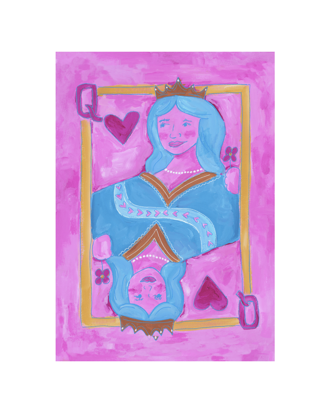Queen of Hearts Greeting Card - SPARROW