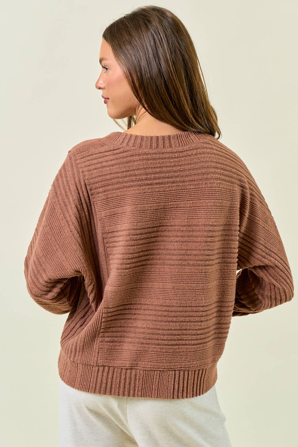 Quinn Longsleeve Top - Chesnut - SPARROW