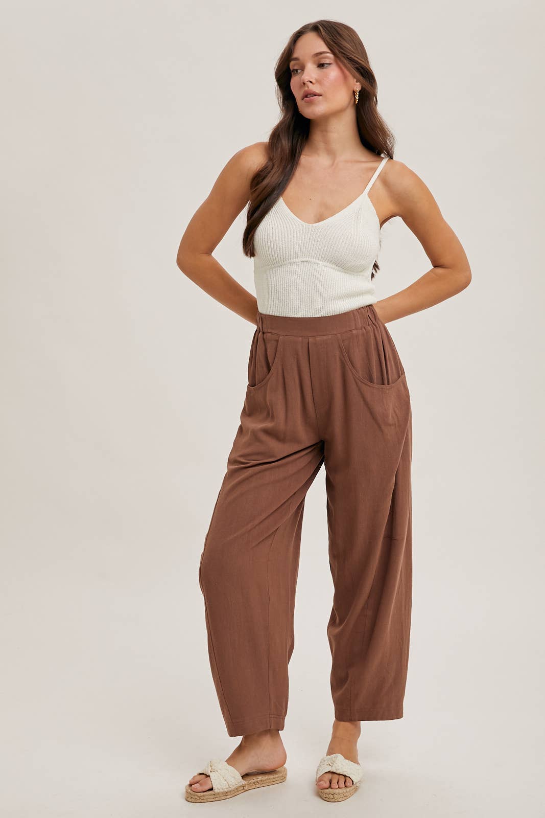 Quinton Barrel Pants - SPARROW