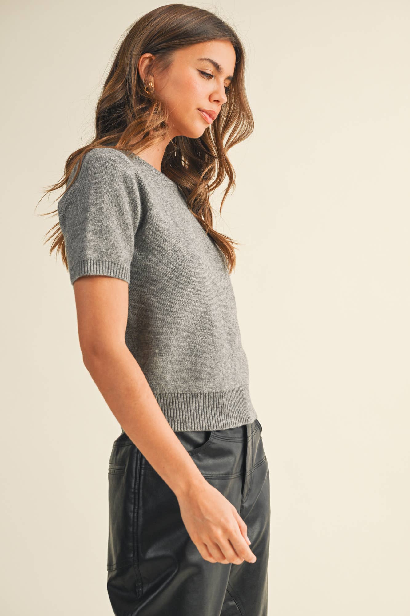 Reese Top - Grey - SPARROW