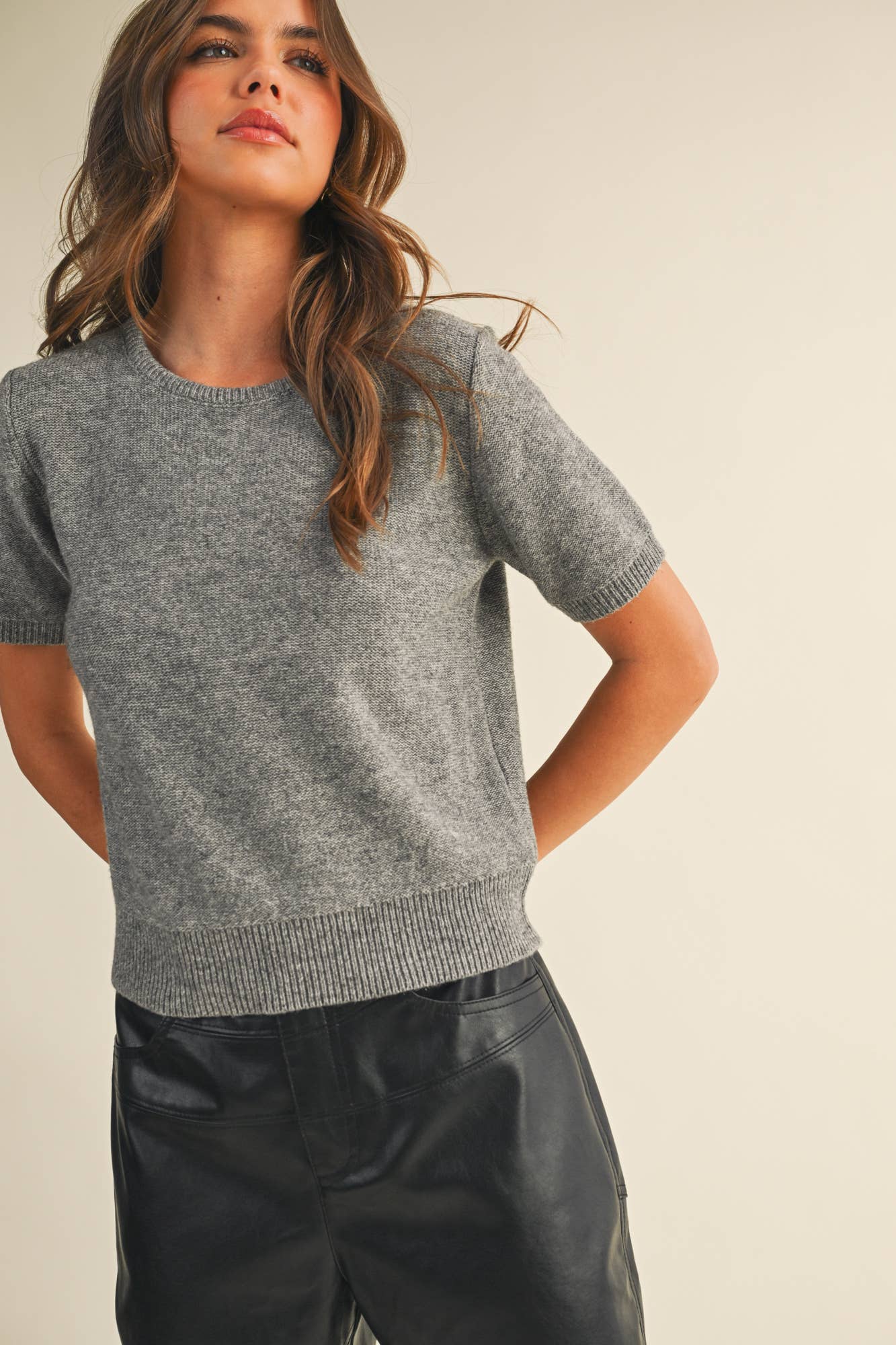 Reese Top - Grey - SPARROW