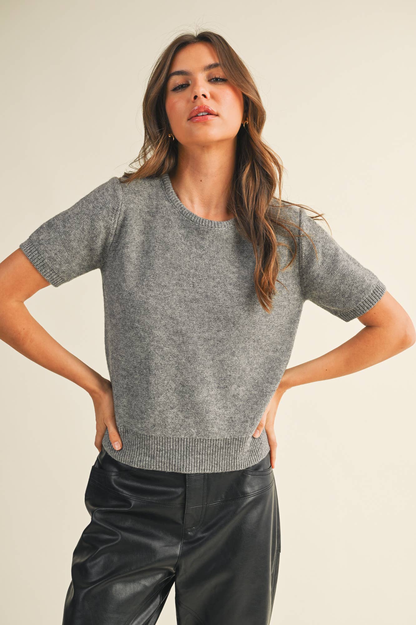 Reese Top - Grey - SPARROW