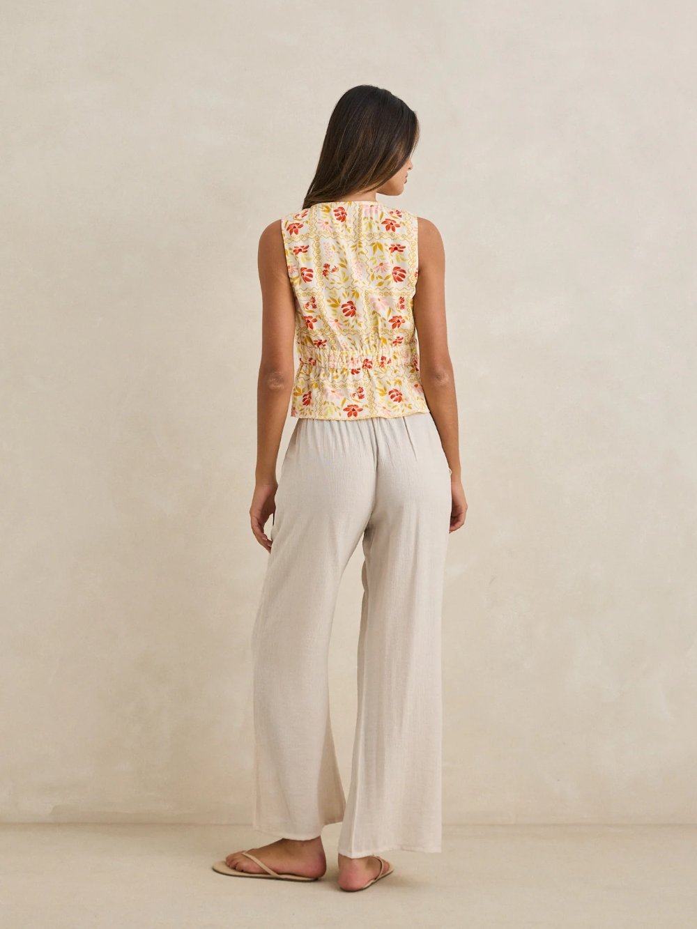 Rhythm. Airlie Beach Pant - Ivory - SPARROW