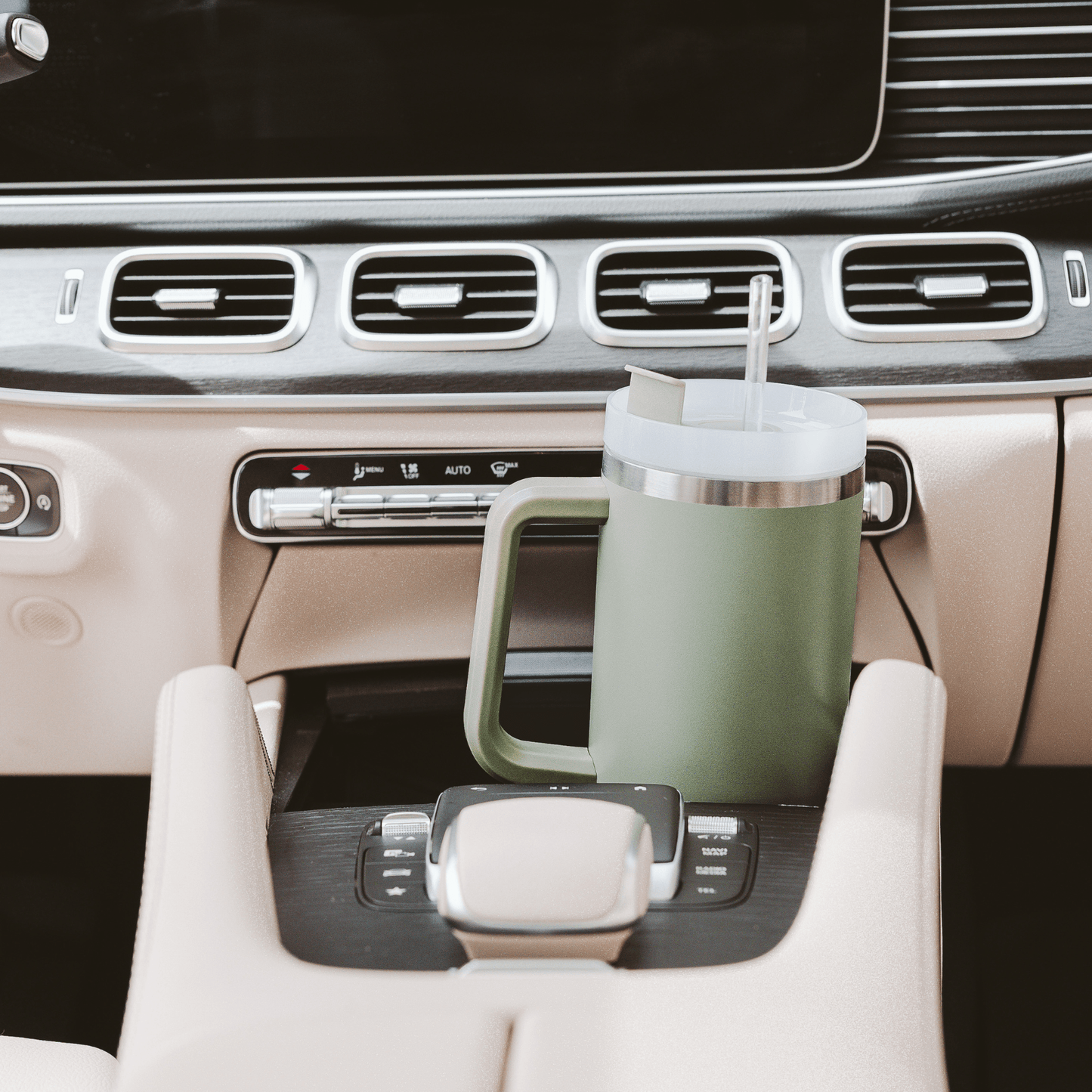 Sage Green 40 oz Travel Tumbler - SPARROW