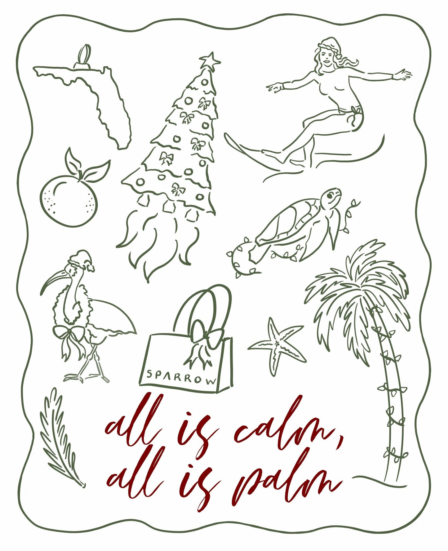 Sparrow 2025 Holiday Toddler Tee - Natural Color - PREORDER - SPARROW