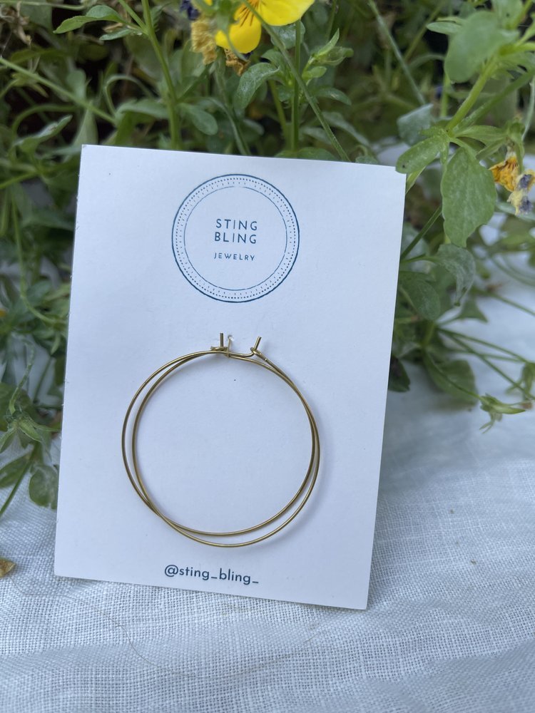 Sting Bling Beach Day Hoops - SPARROW