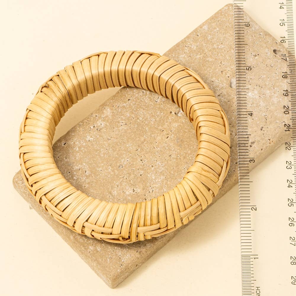 Straw Weave Bangle - SPARROW