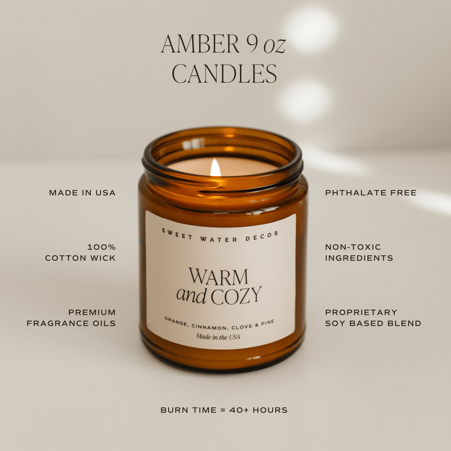 Stress Relief 9 oz Soy Candle - SPARROW